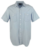 Customer Return Ralph Lauren Men's Chambray Workshirt-BW-S