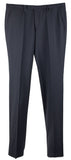 Hugo Boss Men's Leenon Virgin Wool Regular Fit Unhemmed Dress Pants 32 R Navy Blue
