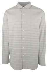 Tommy Bahama Mens Ombre Mist Long Sleeve Button Front Shirt (Large, Raincloud)