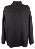Tommy Bahama Sudadera de manga larga Flipshore para hombre, talla grande y alta, color ébano, talla XLT