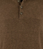 Suéter Tommy Bahama Isidiro de manga larga con botones y cuello alto para hombre, talla 2XL