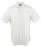 Michael Kors Men's Trim Stretch Button Front Short Sleeve Shirt-M-XL