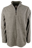 Tommy Bahama - Sudadera polar Cloud Peak con media cremallera para hombre, talla grande y alta, color gris ceniza, talla 3XL