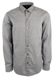 Hugo Boss Men's Robbie Sharp Fit Long Sleeve Button Down Shirt Dark Gray