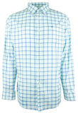 Southern Tide Men's SJ Palermo Plaid Long Sleeve Sport Shirt Baltic Teal Medium