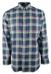 Men's Classic Fit Button Down Plaid Shirt IB Small