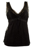 Women's Lace Tank-PB-S Polo Black