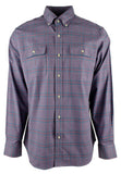 Southern Tide Men's Stretch Plaid Long Sleeve Button Down Work Shirt Nightshade