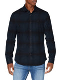 A|X ARMANI EXCHANGE mens Long Sleeve Buffalo Check Button Down