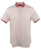 Michael Kors Men's Printed Woven Stretch Short Sleeve Shirt SR M