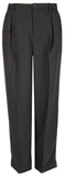 Lauren Ralph Lauren Women's Plus Size Pleated Crepe Trouser Pants 18W Black