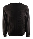 Men's Crewneck Knit Sweater B Small Black