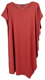 Eileen Fisher Women's Ballet Neck Asymmetric Jersey Dress Medium