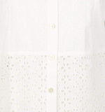 Blusa con ojales y patchwork para mujer de Tory Burch, talla NI 2