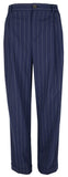 Ralph Lauren Women's Petite Pleated Pinstripe Twill Straight Pants 6P