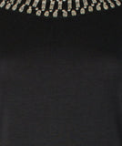 Vestido Darcy de Tommy Bahama con cuentas y mangas 3/4 para mujer, talla extra pequeña, negro