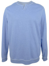 Tommy Bahama Men's Flipfield Abaco Reversible Sweatshirt (4X Big, Big Sky Blue Heather)