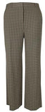Vince Camuto Women's Plus Size Plaid Flat Front Wide Leg Pants