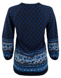 Michael Kors Women's Printed Peplum Top DN XS