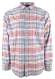 Men's Kookabura Plaid Long Sleved Shirt-PW-M