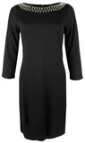Tommy Bahama Women's Darcy Beaded 3/4-Sleeve Dress X-Small Black