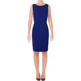 Lauren Ralph Lauren Women's Front Zipper Slit Paneled Sheath Dress