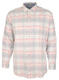 Tommy Bahama Men's Big & Tall Long Sleeve Coastline Corduroy Carmel Plaid Shirt Denimblau 3XLT