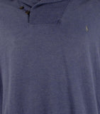 Polo Ralph Lauren Men's Big & Tall Long Sleeve Pullover Shirt Navy Heather 2XB