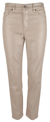 Pantalones vaqueros tobilleros de tiro alto metalizados para mujer de Tommy Bahama, Balboa Mist 14