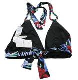 Tommy Bahama Women's Midnight Orchid Reversible Halter Bikini Top X Small
