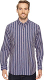 Camisas de manga larga a rayas Ikat Rabat para hombre de Tommy Bahama, color océano profundo, talla mediana