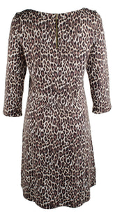 Vestido Cat's Meow para mujer, talla grande, color negro y marrón