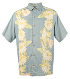 Customer Return Tommy Bahama Men's Silk Short Sleeve Button up Shirt-XL