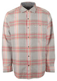 Tommy Bahama Long Sleeve Canyon Beach Unwind Check Stretch Flannel Camp Shirt (US, Alpha, Large, Regular, Regular, Asheen)