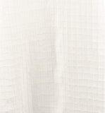 Eileen Fisher Organic Cotton Voile Box Stand Collar Slit Neck Top White MD