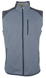 Chaleco activo Southern Tide con cremallera completa Leadline para hombre, color azul marino jaspeado, talla mediana