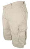 Men's Big & Tall Classic Fit Twill Chino Cargo Shorts Beige 42 Tall