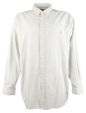 Polo Ralph Lauren Men's Big and Tall Gingham Long Sleeves Shirt Gry 4XLT