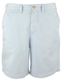 Men's Classic Fit Stretch 9" Flat Front Chino Shorts Blue 32