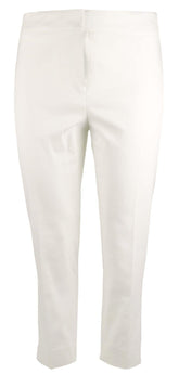 Michael Kors Women's Plus Size Stretch Capri Cropped Slit Hem Pants Wht 14W