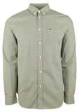 Lacoste Men's Regular Fit Micro Gingham Long Sleeves Shirt