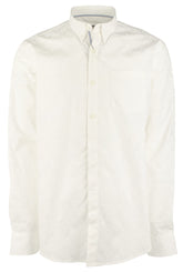 Men's Shaped Fit Long Sleeves Shirt-W-XX-Large White