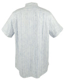 Men's Stripe Del Soul Linen Camp Shirt-BS-S