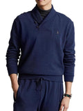 Ralph Lauren Men's Shawl Neck Estate Long Sleeve Rib Sweater