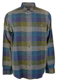 Tommy Bahama Men's Big & Tall Canyon Beach Check Flannel Long Sleeve Shirt Burnt Olive 2XLT