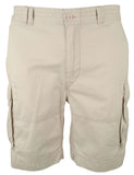 Men's Big & Tall Classic Fit Twill Chino Cargo Shorts Beige 42 Tall
