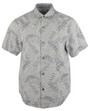 Customer Return Tommy Bahama Men's Island Iris Jacquard Camp Shirt-OD-Medium