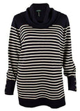 Ralph Lauren Plus Size Cowl Neck Striped Sweater Top NC 1X