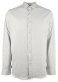 Michael Kors Men's Stretch Gingham Slim Fit Long Sleeve Shirt HGry Medium...