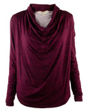 MICHAEL Michael Kors Womens L/S DRPNK Dip Hem Top Shocking Pink XS